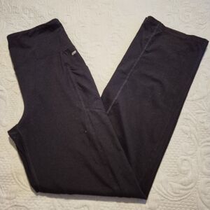 Marika girls XL black leggings hip pockets VGUC